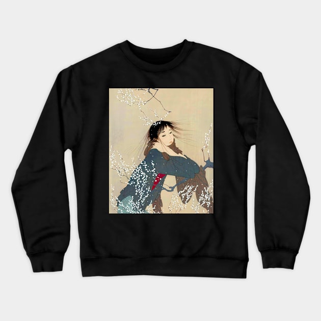 Ukiyo-e Japanese Winter Dream Crewneck Sweatshirt by geekmethat